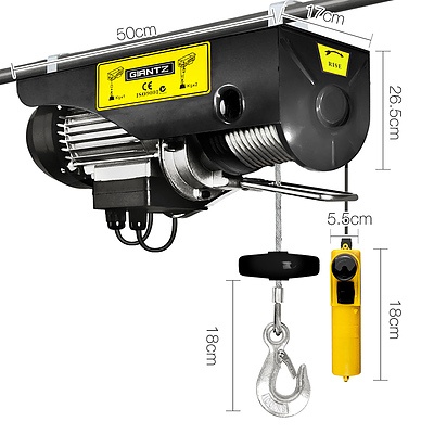 500/1000kg 1600W Electric Hoist Winch