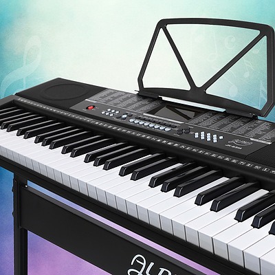 61 Keys Electronic Piano Keyboard LED Electric w/Holder Music Stand USB Port - Brand New - Free Shipping