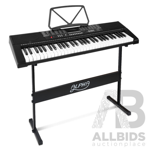 61 Keys Electronic Piano Keyboard LED Electric w/Holder Music Stand USB Port - Brand New - Free Shipping