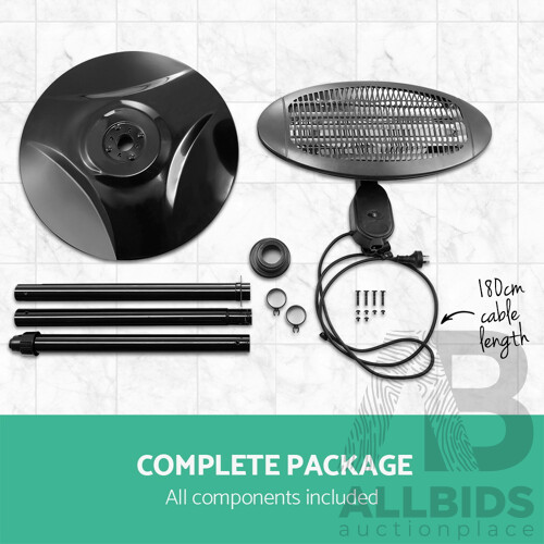 2000W Electric Portable Patio Strip Heater - Free Shipping