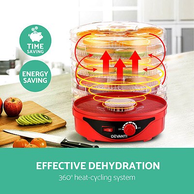 Food Dehydrator with 7 Trays - Red - Brand New - Free Shipping