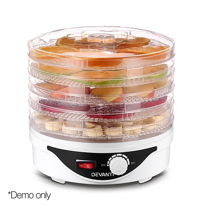 Food Dehydrator with 5 Trays - White - Brand New - Free Shipping