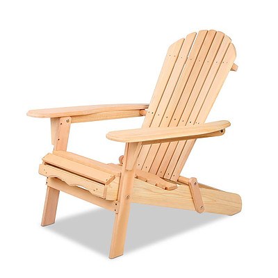 3 Piece Outdoor Wooden Lounge Chair and Table Set - Free Shipping