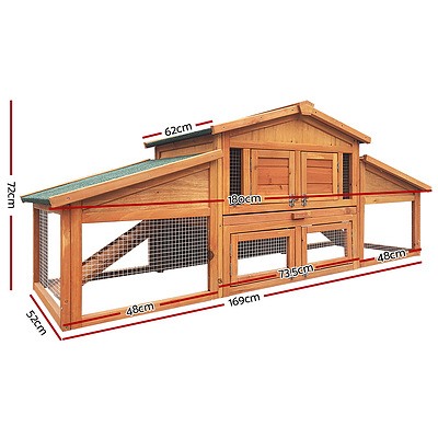 2 Storey Wooden Hutch - Brand New - Free Shipping