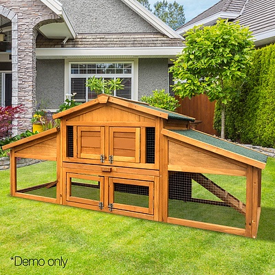 2 Storey Wooden Hutch - Brand New - Free Shipping