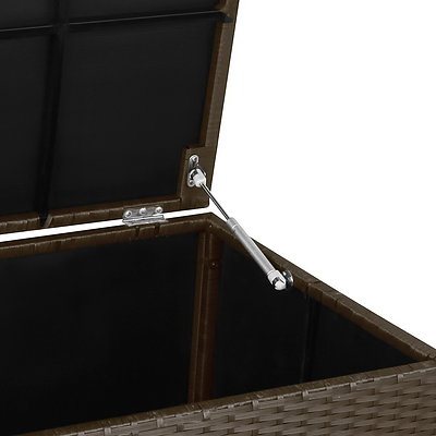 320L Outdoor Wicker Storage Box - Brown