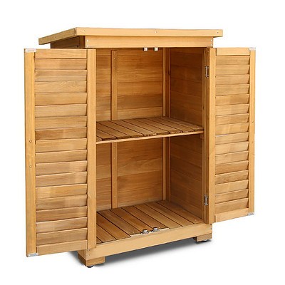 Portable Wooden Garden Storage Cabinet - Brand New - Free Shipping
