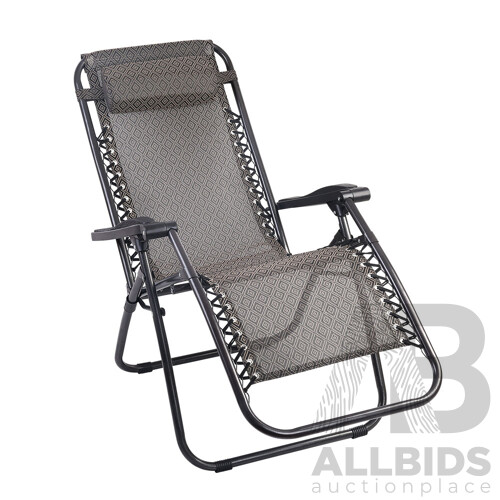 Outdoor Portable Zero Gravity Reclining Chair - Beige - Free Shipping - Brand New - Free Shipping