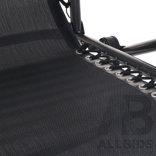 Outdoor Portable Zero Gravity Reclining Chair - Black - Free Shipping