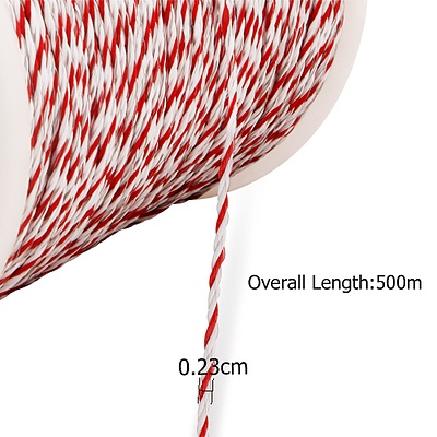 500m Polywire Roll Electric Fence Energiser Poly Wire - Free Shipping