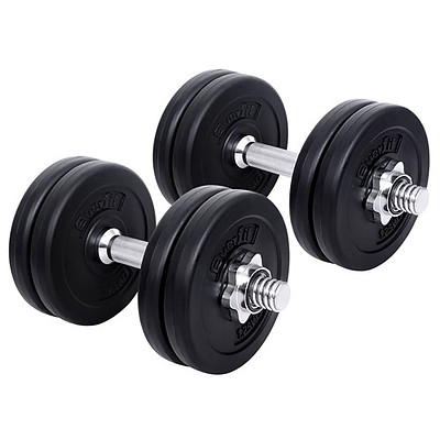 15kg Fitness Gym Exercise Dumbbell Set - Brand New - Free Shipping