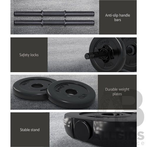 7KG Dumbbells Dumbbell Set Weight Plates Home Gym Fitness Exercise - Brand New - Free Shipping