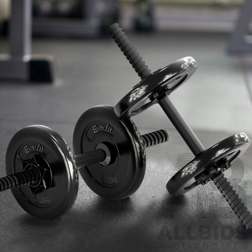 7KG Dumbbells Dumbbell Set Weight Plates Home Gym Fitness Exercise - Brand New - Free Shipping