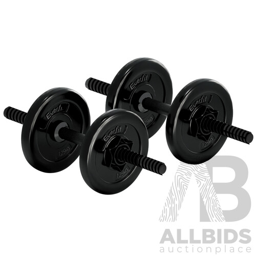 7KG Dumbbells Dumbbell Set Weight Plates Home Gym Fitness Exercise - Brand New - Free Shipping