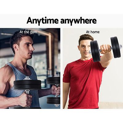 Everfit 15KG Dumbbell Set Weight Dumbbells Plates Home Gym Fitness Exercise - Brand New - Free Shipping