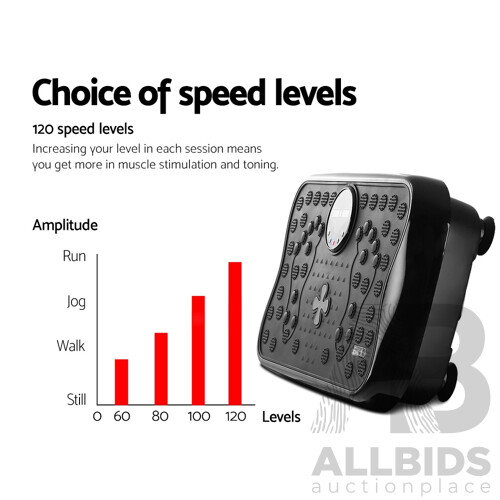 Everfit Vibration Machine Machines Platform Plate Vibrator Exercise Fit Gym Home - Brand New - Free Shipping