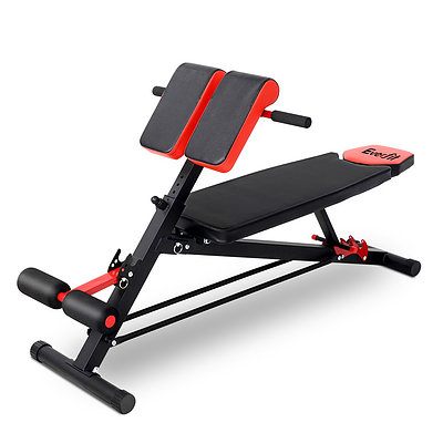 Everfit Adjustable Weight Bench Sit-up Fitness Flat Decline Home Gym Machine Steel Frame - Brand New - Free Shipping