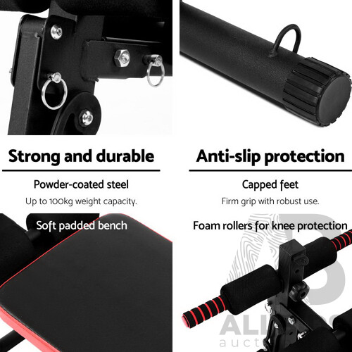 Everfit Adjustable Sit Up Bench Press Weight Gym Home Exercise Fitness Decline - Brand New - Free Shipping