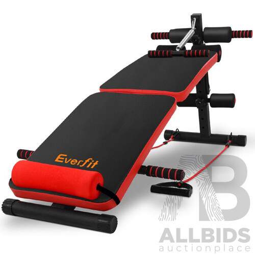 Everfit Adjustable Sit Up Bench Press Weight Gym Home Exercise Fitness Decline - Brand New - Free Shipping