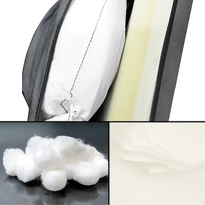 Adjustable Lounger with Arms - Charcoal - Free Shipping