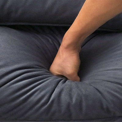 Adjustable Lounger with Arms - Charcoal - Free Shipping