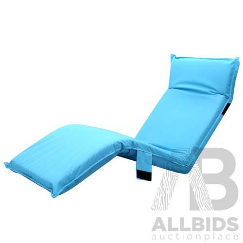 Adjustable Beach Sun Pool Lounger Blue - Brand New - Free Shipping