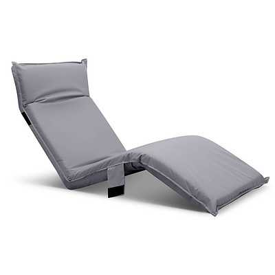 Adjustable Beach Sun Pool Lounger Grey - Brand New - Free Shipping