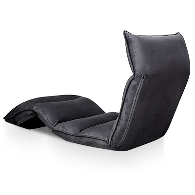 4 Adjustable Section Floor Lounge Chair- Charcoal - Free Shipping