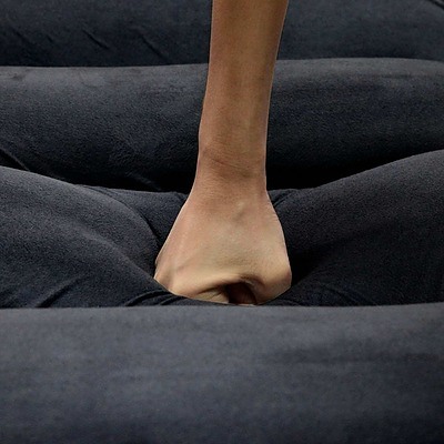 4 Adjustable Section Floor Lounge Chair- Charcoal - Free Shipping