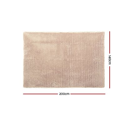 Shaggy Rug 140x200cm Beige