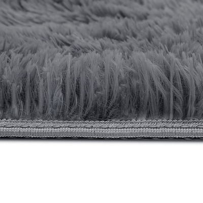 140x200cm Ultra Soft Shaggy Rug Large Floor Carpet Anti-slip Area Rugs Grey - Brand New - Free Shipping