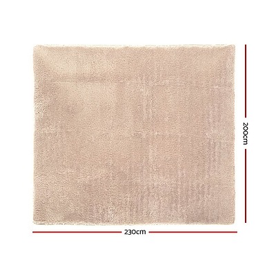 Shaggy Rug 200x230cm Beige