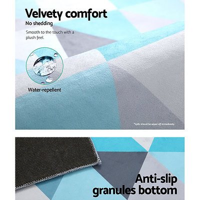 Short Pile Floor Rug 200x290cm Tria - Brand New - Free Shipping