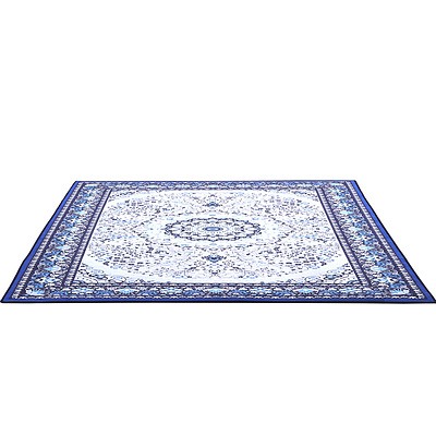 Short Pile Floor Rug 200x290cm Gaspar Blue
