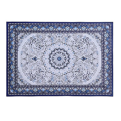 Short Pile Floor Rug 200x290cm Gaspar Blue
