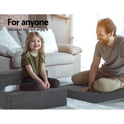 Bedding Folding Foam Portable Mattress Grey