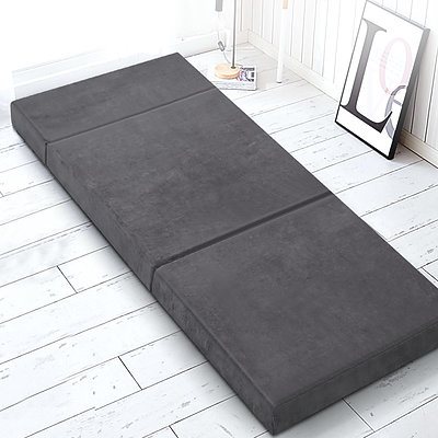 Bedding Folding Foam Portable Mattress Grey