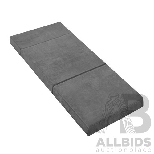 Bedding Folding Foam Portable Mattress Grey