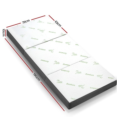 Giselle Bedding Folding Foam Portable Mattress Bamboo Fabric - Brand New - Free Shipping
