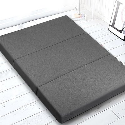 Giselle Bedding Double Size Folding Foam Mattress Portable Bed Mat Dark Grey - Brand New - Free Shipping