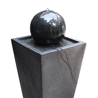Gardeon Solar Powered Water Fountain - Black