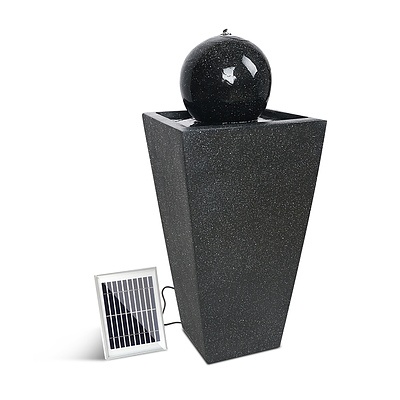 Gardeon Solar Powered Water Fountain - Black