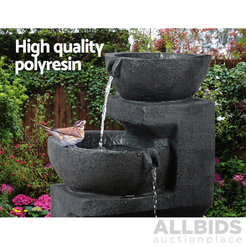 Solar Fountain with LED Lights - Brand New - Free Shipping