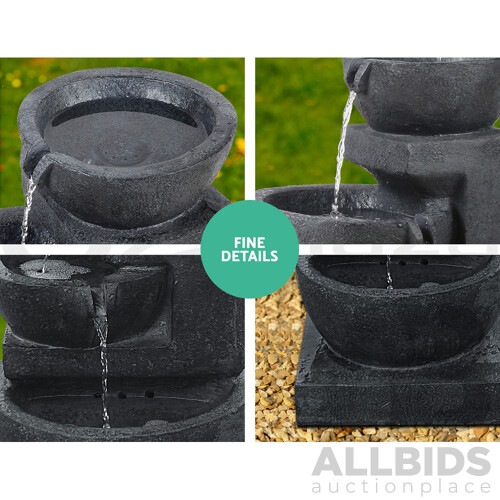 Solar Fountain with LED Lights - Brand New - Free Shipping