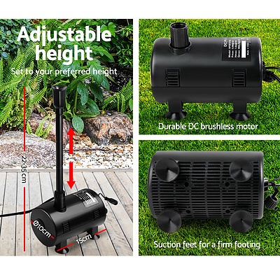 650L/H Submersible Fountain Pump with Solar Panel - Free Shipping - Brand New - Free Shipping