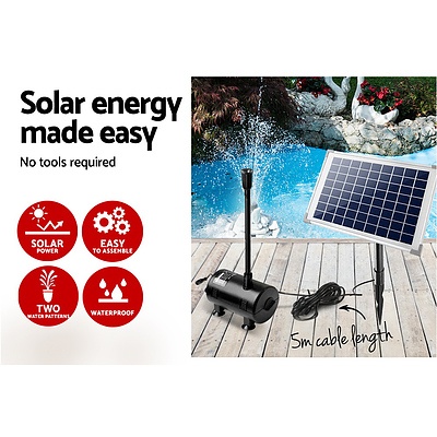 650L/H Submersible Fountain Pump with Solar Panel - Free Shipping - Brand New - Free Shipping
