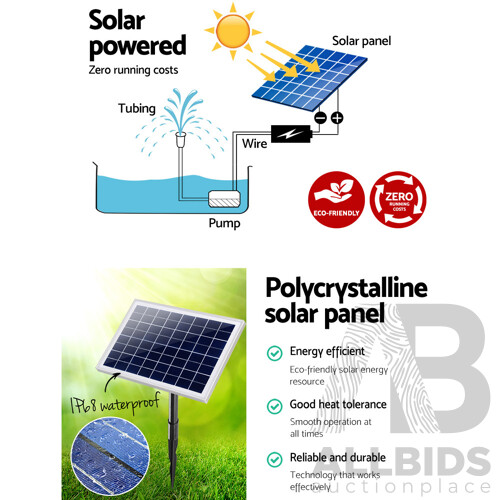 Solar Powered Water Pond Pump 60W