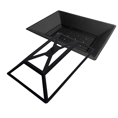 Outdoor Fire Pit BBQ Table Grill Fireplace with Ice Tray - Free Shipping