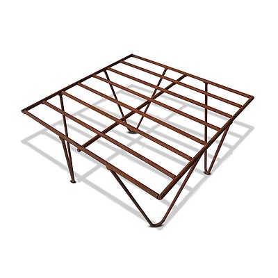 23 Inch Outdoor Rustic Cast Iron Fire Pit - Free Shipping