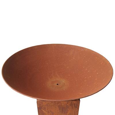 23 Inch Outdoor Rustic Cast Iron Fire Pit - Free Shipping